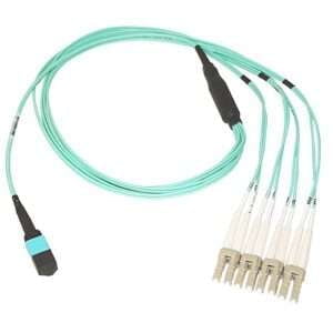 QSFP MPO/MTP® – LC Duplex breakout cable